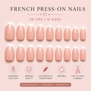 Classic White French Tips