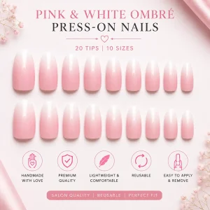 Pink Ombre Press-On Nails